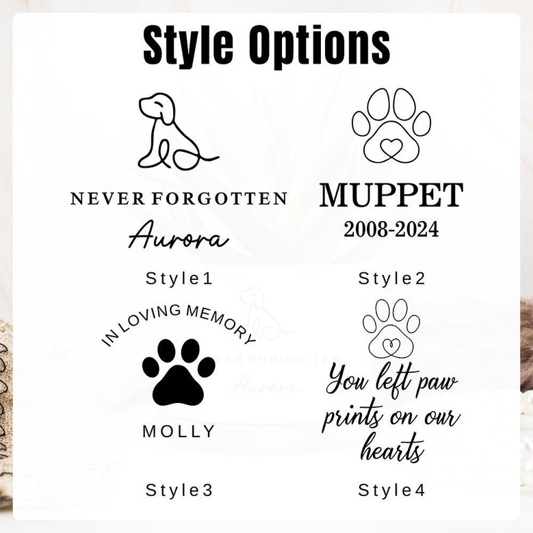 Personalized Pet Memorial Ceramic Plant Pot For Pet Lover - Sympathy Gift With Dog Paw Design
