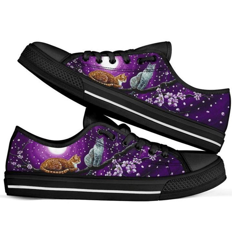 Chaussures Basses Fleur de Cerisier Sakura Chat