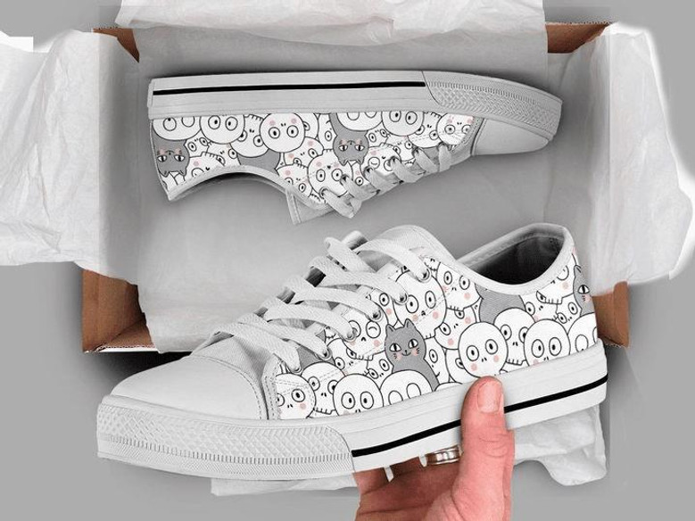 Chaussures Basses Chat Squelette