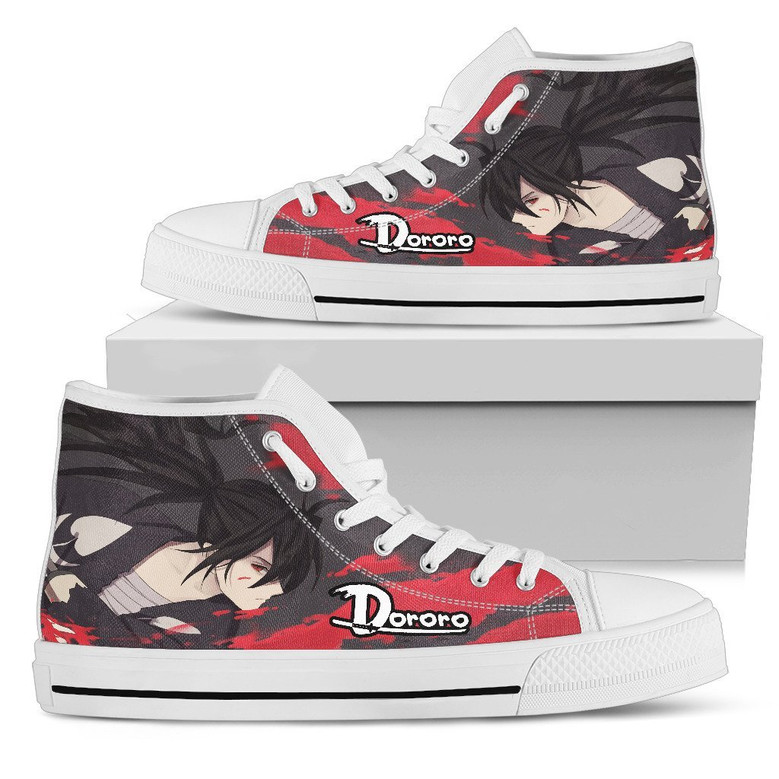 Dororoスニーカーエピック百鬼丸ハイトップシューズアニメファン