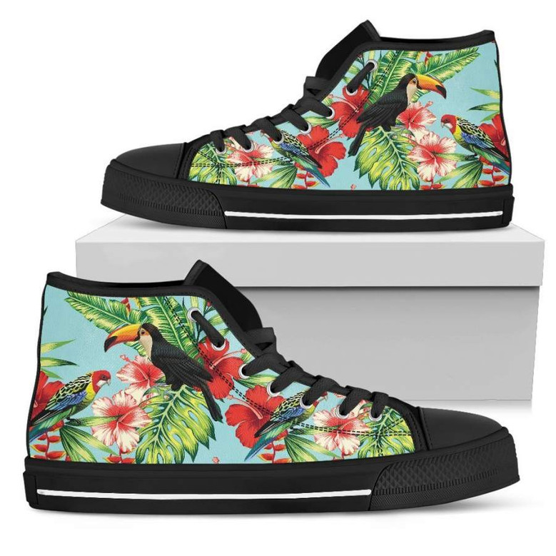 トウカンパロットトロピカルメンズハイトップシューズ