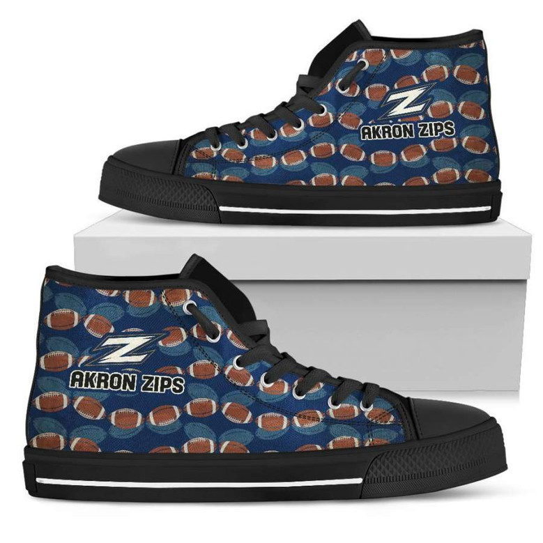 Akron Zips High Top Shoesの波のボール