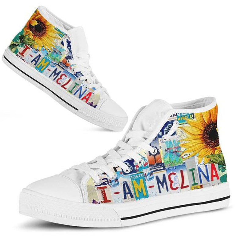 Melinaライセンスプレートハイトップシューズ