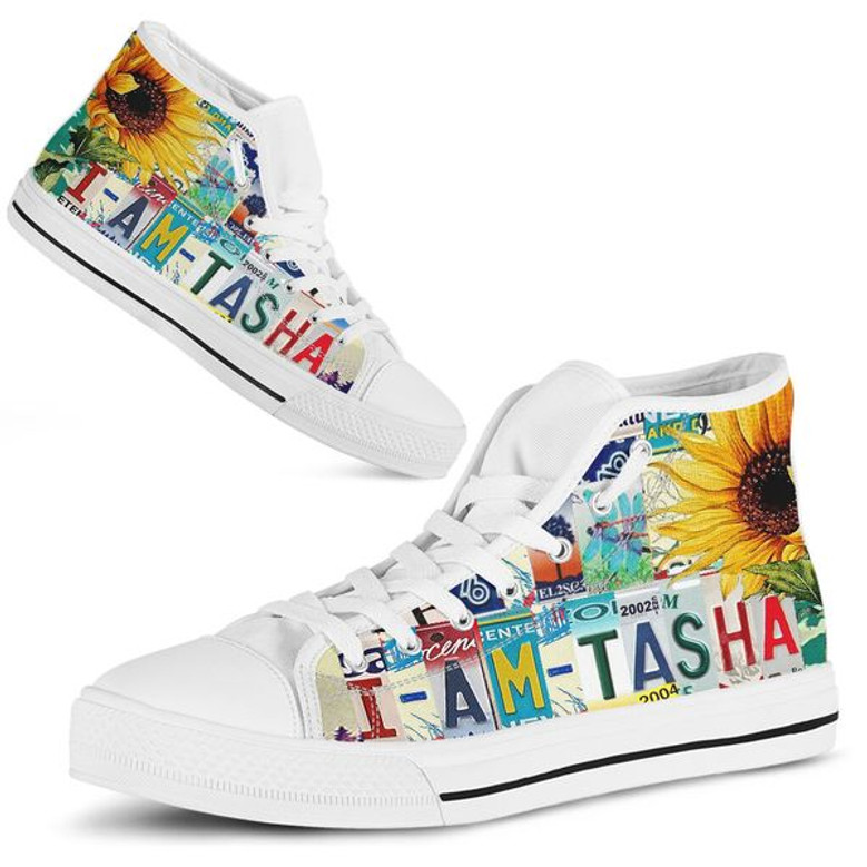 Tasha ライセンスプレート ハイトップシューズ