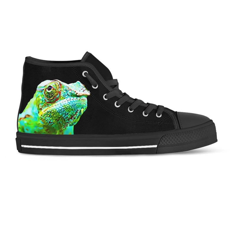 カメレオンドローアートIウィメンズハイトップシューズ