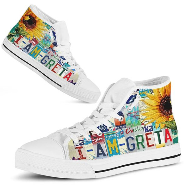 グレタ ライセンスプレート ハイトップシューズ