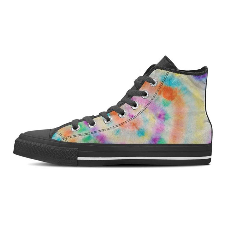ヒッピー・タイダイ・メンズ・ハイトップ・シューズ