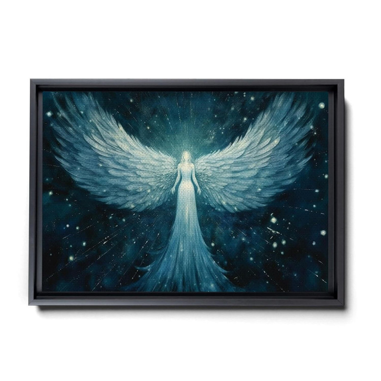 Handmade Angel Wings Wall Art - White Impasto Acrylic Painting For Modern Home DéCor