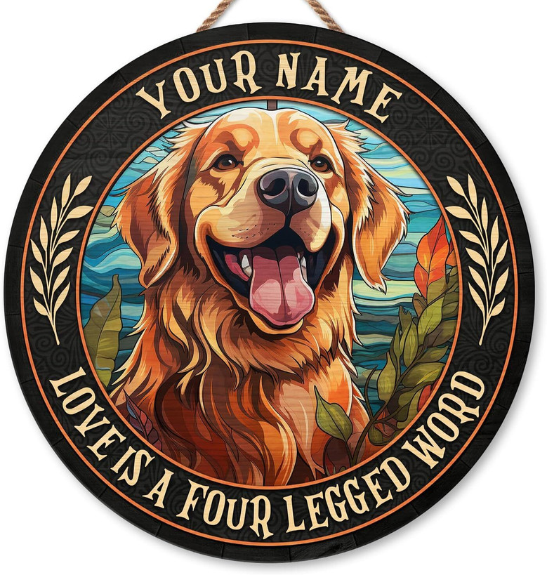 Personalized Dog Memorial Wooden Sign For Dog Mom And Dad - Thoughtful Home Decor And Pet Lover Gifts