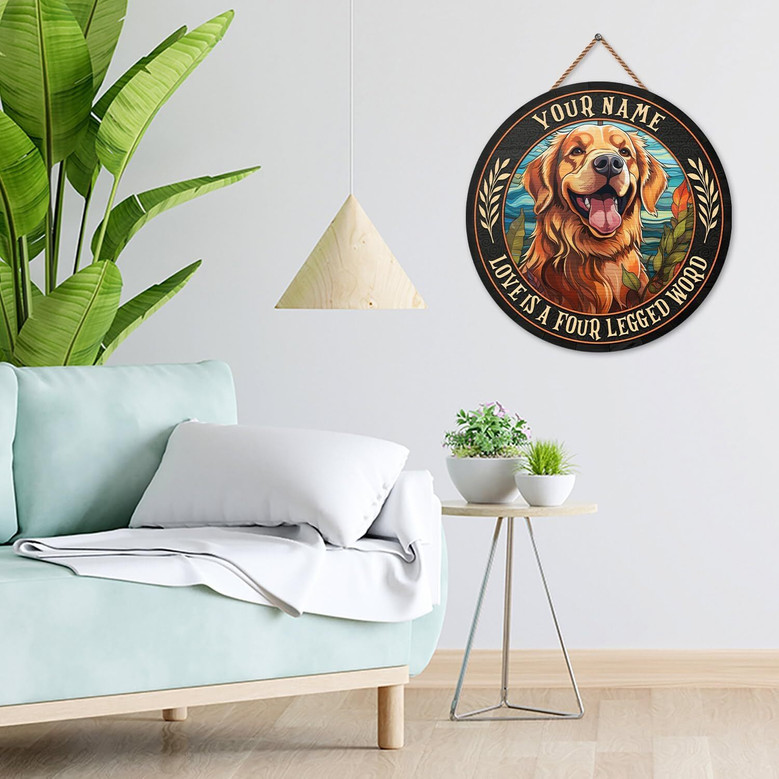 Personalized Dog Memorial Wooden Sign For Dog Mom And Dad - Thoughtful Home Decor And Pet Lover Gifts