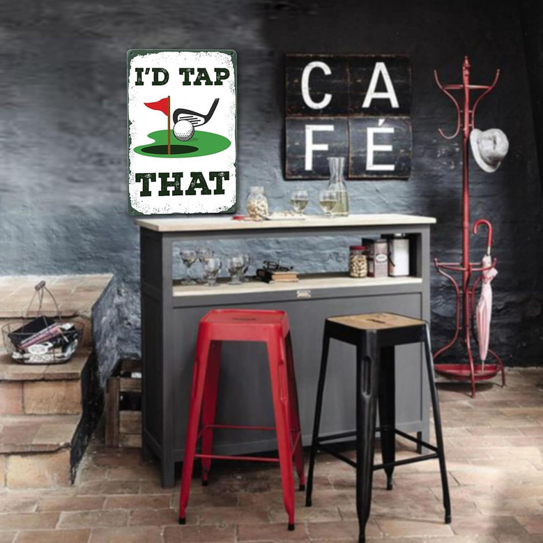 Funny Golf Decor Metal Tin Sign For Man Cave - 2025 Trending Addition For Father's Day