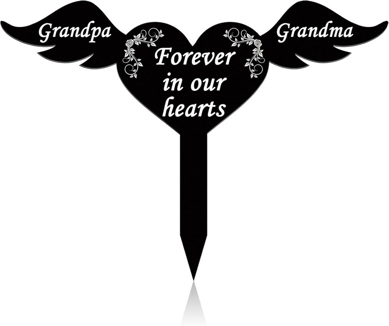 Thoughtful Grandma Memorial Gifts - Personalized Metal Garden Stake For Commemorative Outdoor Decor In Memory Of Grandparents