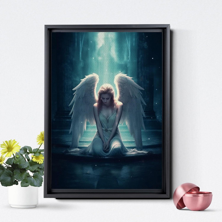 Personalized Angel Wings Canvas Wall Art - Serene Angelic DéCor For Living Room