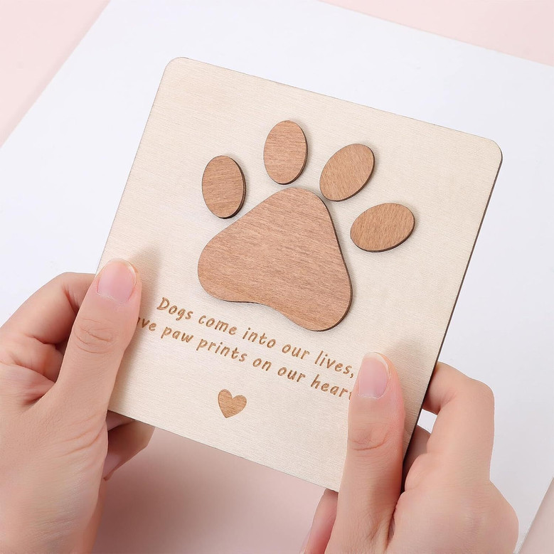 Heartfelt Pet Memorial Wooden Signs For Dog Loss - Sympathy And Remembrance Gift For Pet Owners