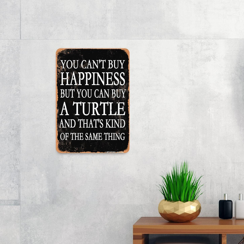 Vintage Metal Sign - You Can't Buy Happiness But Goats - Funny Wall Art Decor For Pet Lovers