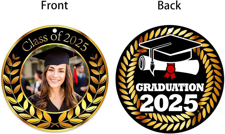 Personalized Graduation Wall Art Ornament 2025 - Acrylic Keepsake For College And High School Graduates Christmas Gifts