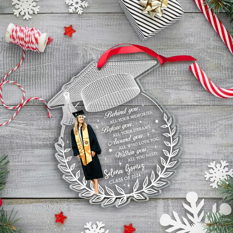 Personalized Class Of 2025 Graduation Ornament For College - Heartfelt Keepsake Gift For Christmas Decoration