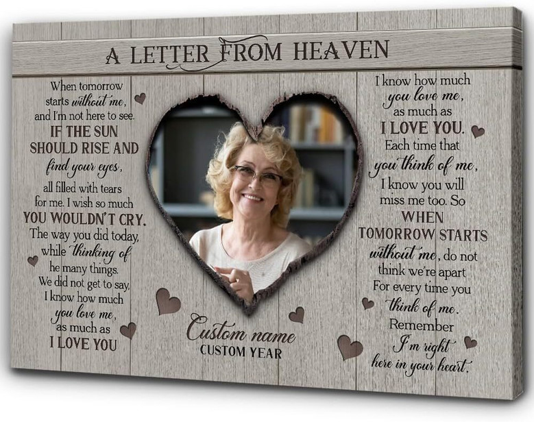 Thoughtful Grandma Loss Memorial Canvas For Living Room - Personalized Sympathy Gift For Remembering Loved Ones