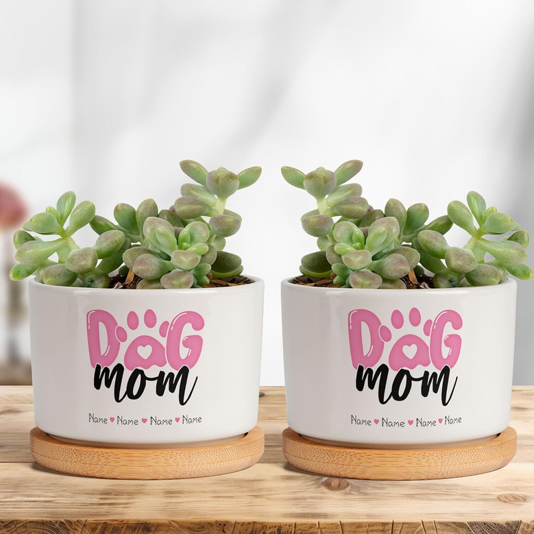 Unique Dog Photo Planters - Personalized Pet Memorial Gift For Dog Mom & Dad, Home & Office Decor, Sympathy Garden Decoration