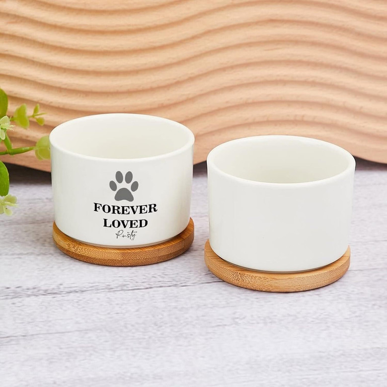 Touching Personalized Pet Memorial Plant Pot – Remembrance Dog Sympathy Gift For Garden Or Patio