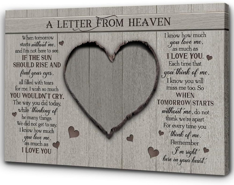 Personalized Sympathy Canvas - Remembering Grandma's Love Forever