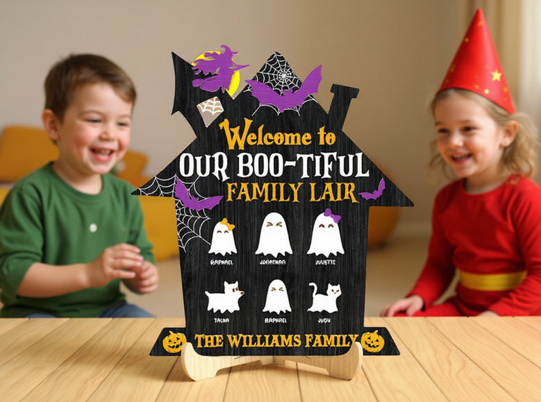 Thoughtful Halloween Our Bootiful Family Wood Sign For Haunted DéCor