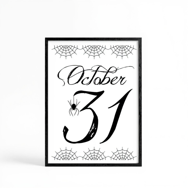 October 31 Halloween Canvas Wall Art For Spooky Indoor Decor