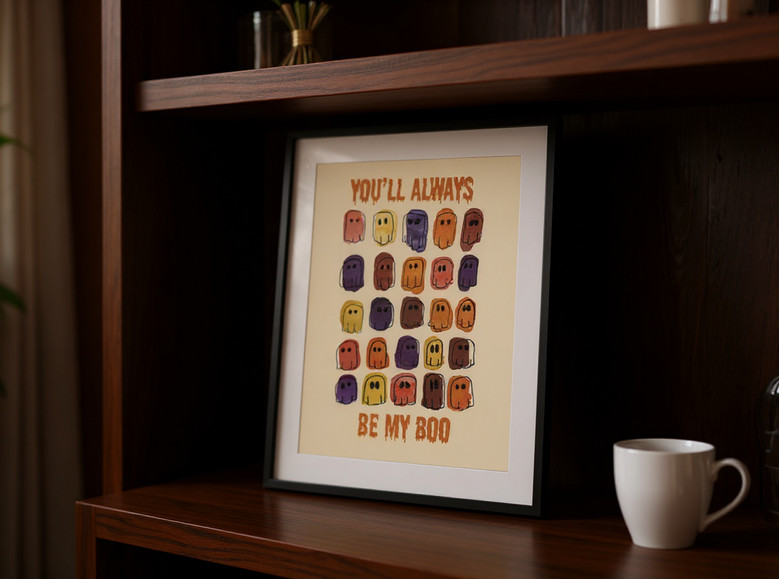 Halloween Boo Crew Ghost Canvas For Party Decor And Fall Indoor Ambiance