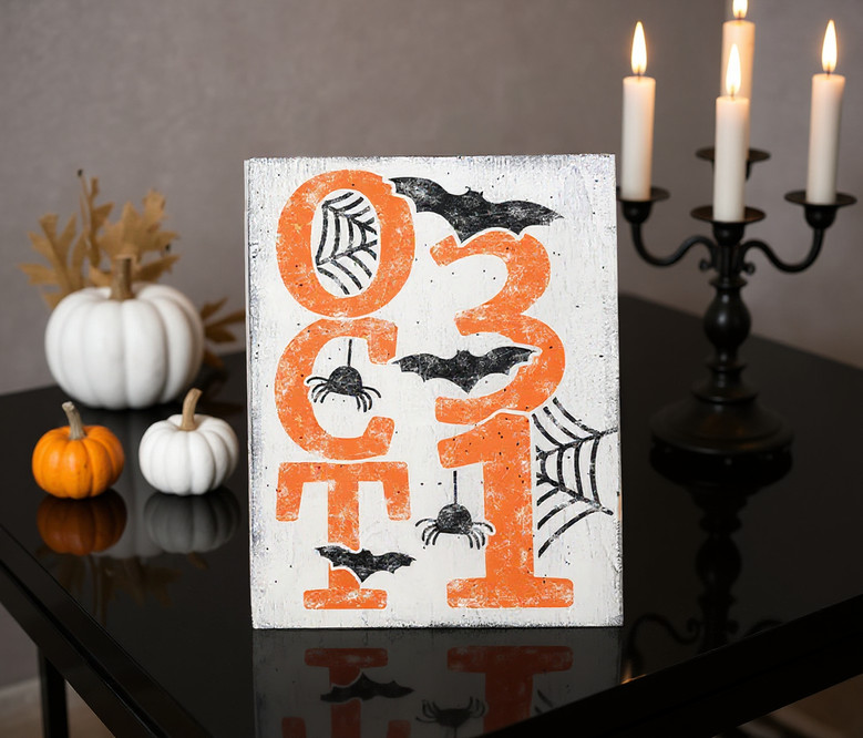 Personalized October 31 Halloween Canvas For Spooky DéCor