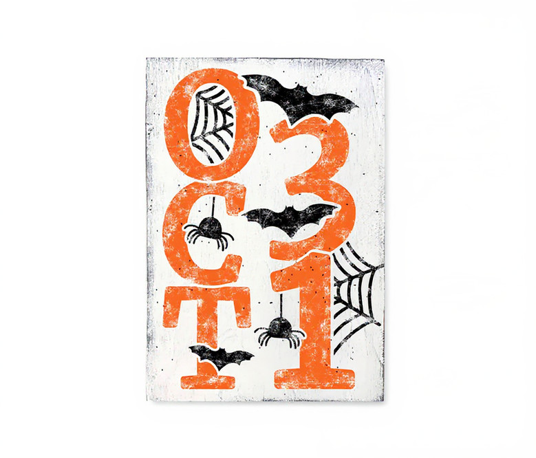 Personalized October 31 Halloween Canvas For Spooky DéCor