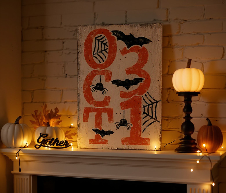 Personalized October 31 Halloween Canvas For Spooky DéCor