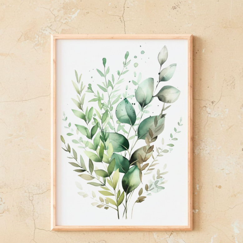 Boho Botanical Trio - Sage Green Wildflower Canvas Prints