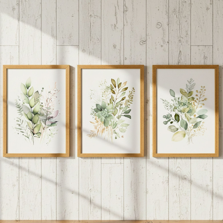 Warm Autumn Harvest Abstract Canvas Art for Dorm Room Decor