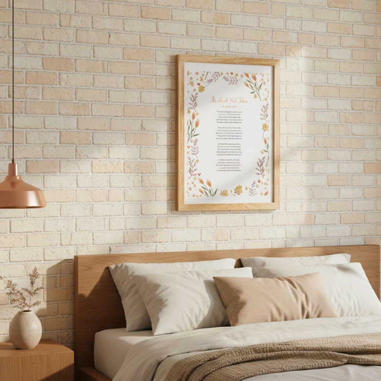 Floral Poetry Anniversary Canvas - Custom Wall Art for Living Room Floral Poetry Anniversary Canvas - Custom Wall Art for Living Room