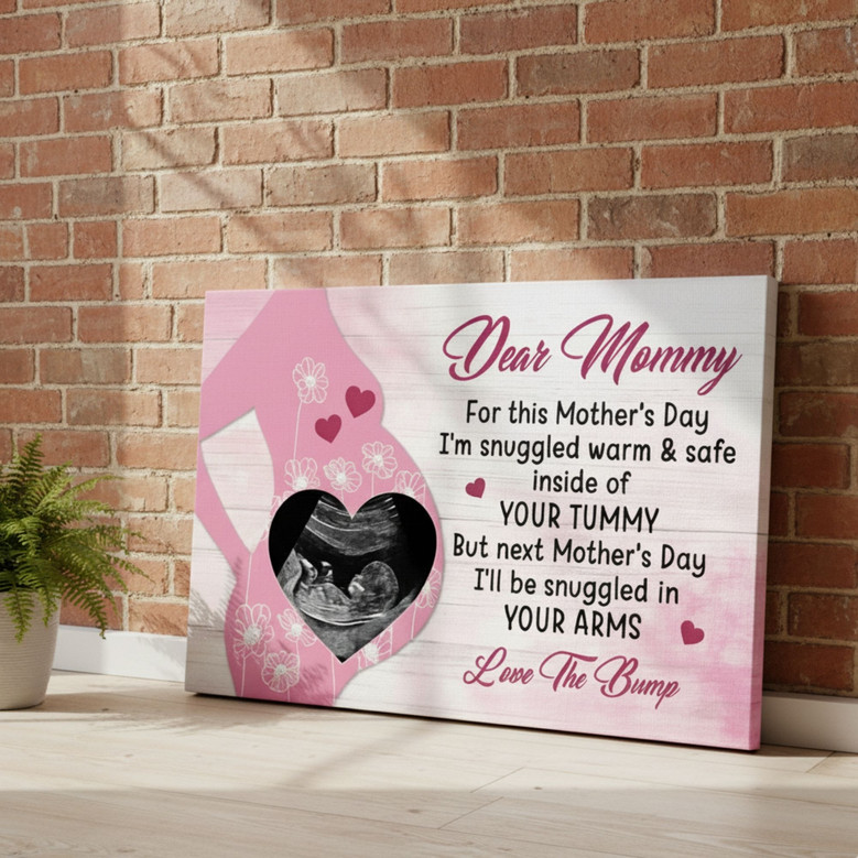 Heartfelt Sonogram Canvas - Mother's Day Gift for Expecting Mom