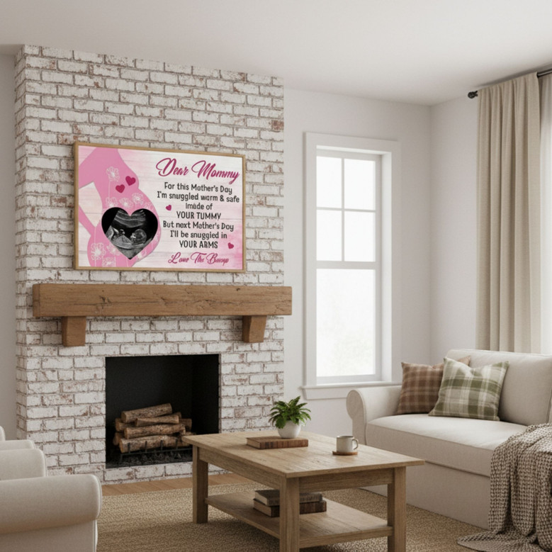Heartfelt Sonogram Canvas - Mother's Day Gift for Expecting Mom
