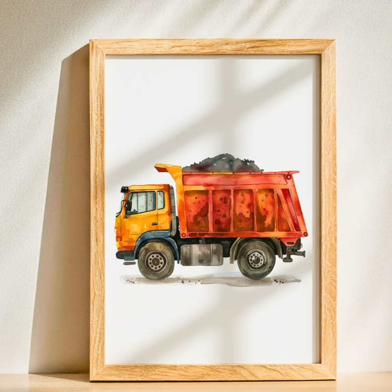 Custom Construction Canvas Trio for Kids' Room Dreamers