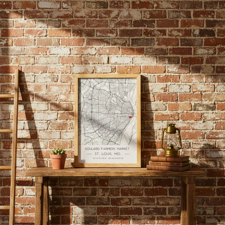 Custom "Our Spot" Map Canvas - Thoughtful Anniversary Gift for Him