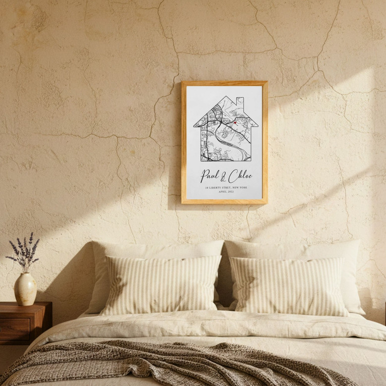 Custom Watercolor Home Canvas - Thoughtful Housewarming Gift Idea