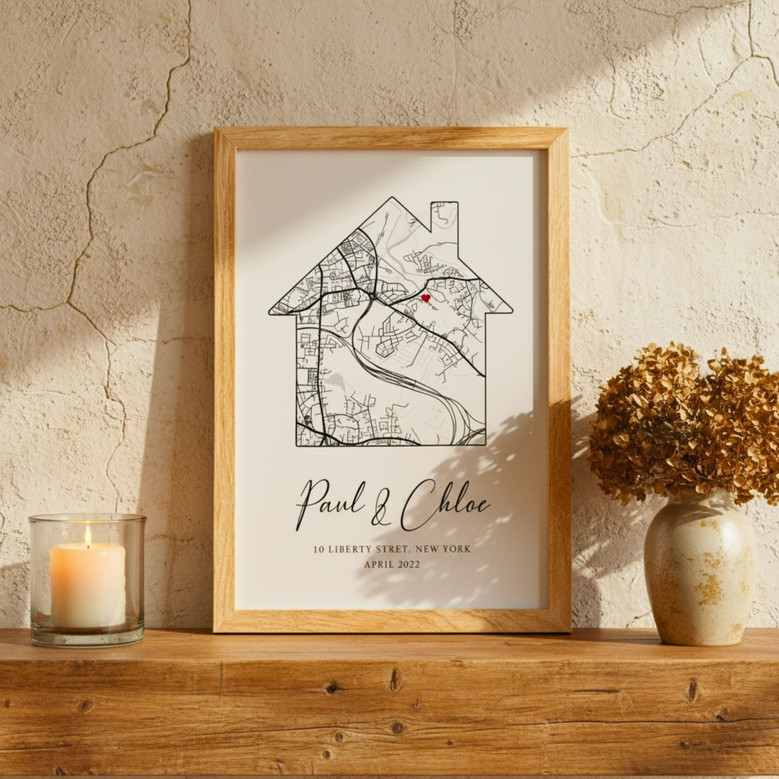 Custom Watercolor Home Canvas - Thoughtful Housewarming Gift Idea