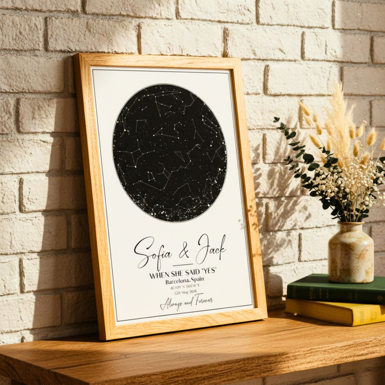 Our First Night - Personalized Star Map Canvas Keepsake