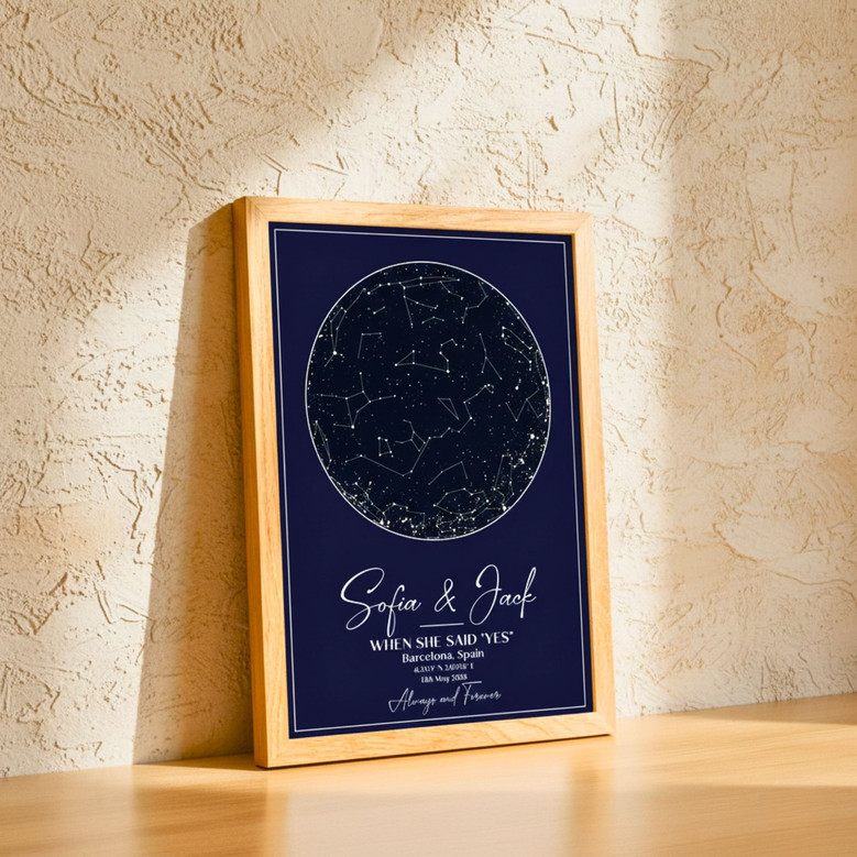 Our First Night - Personalized Star Map Canvas Keepsake