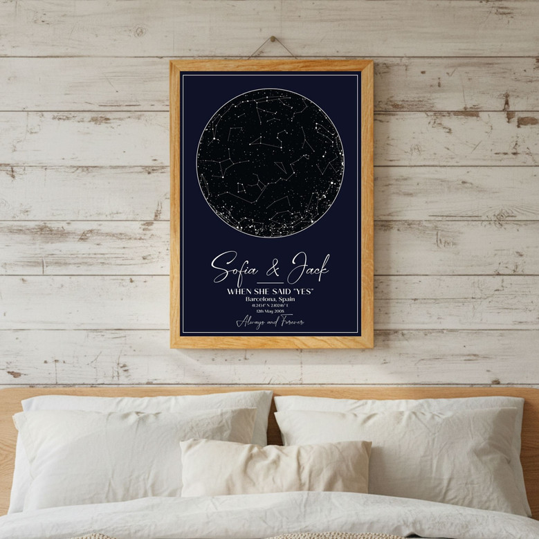 Our First Night - Personalized Star Map Canvas Keepsake