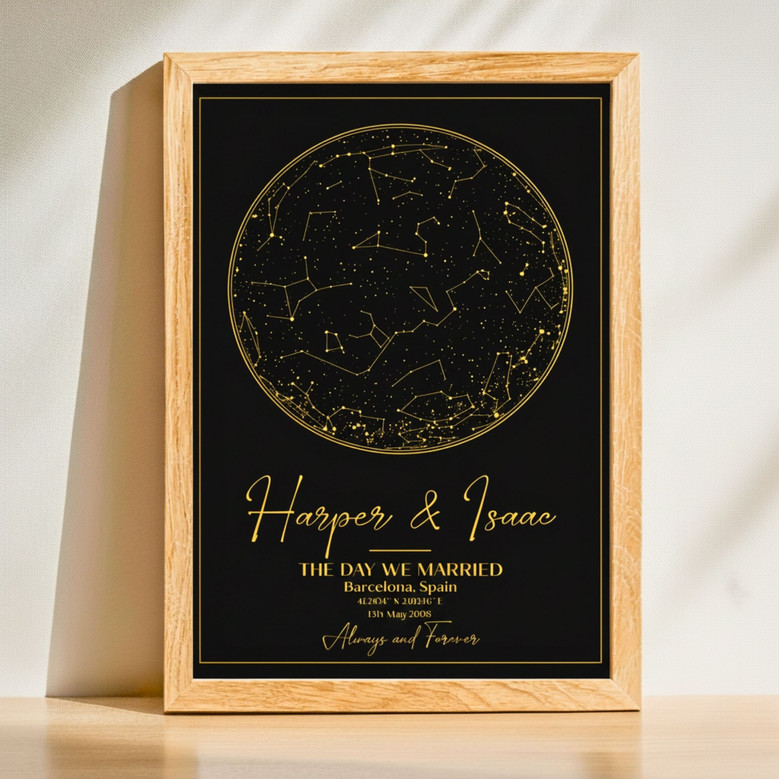 Our First Night - Personalized Star Map Canvas Keepsake
