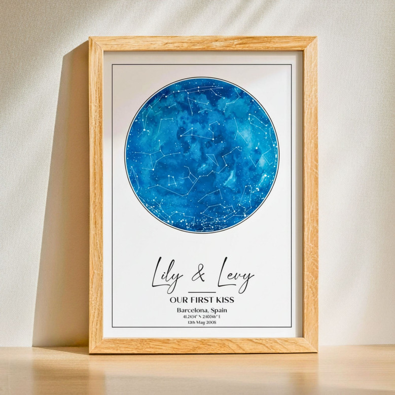 Our First Night - Personalized Star Map Canvas Keepsake