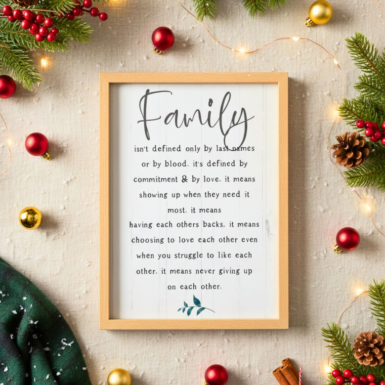 Inspirational Family Definition Canvas for Farmhouse Decor Inspirational Family Definition Canvas for Farmhouse Decor