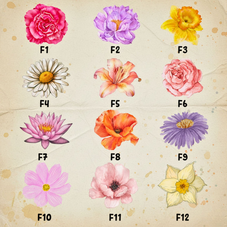 A Mother's Bloom - Personalized Birth Flower Canvas for Grandma