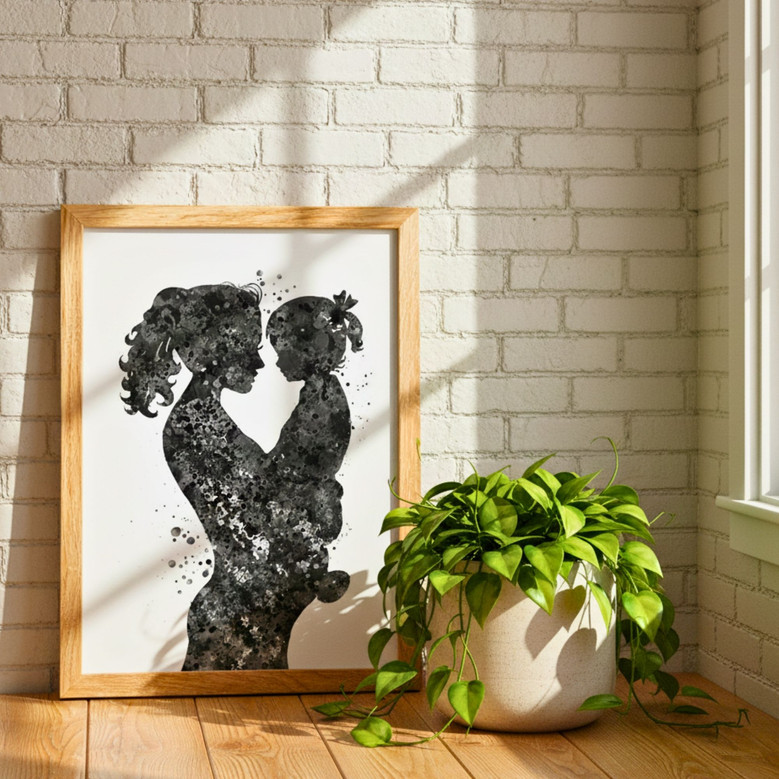 New Mom's Heartfelt Mother Daughter Keepsake Canvas Gift New Mom's Heartfelt Mother Daughter Keepsake Canvas Gift