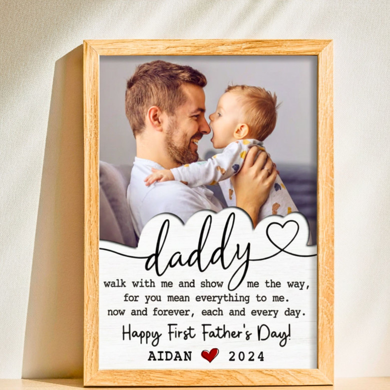 Photo Collage Canvas - Dad's Heartfelt Father's Day Keepsake