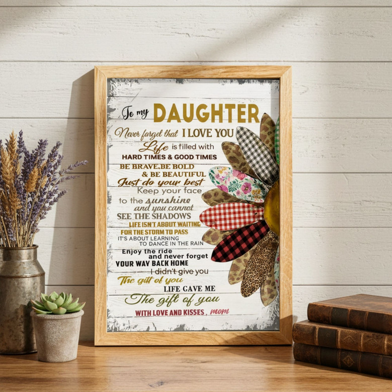 Sunflower Canvas - Heartfelt Mother Daughter Gift for Her Room